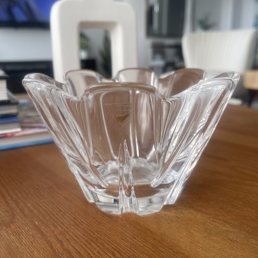 Orrefor Sweden Crystal Dish